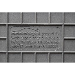 Volkswagen Arteon 2017- MOTOHOBBY priekiniai guminiai kilimėliai 180201/2