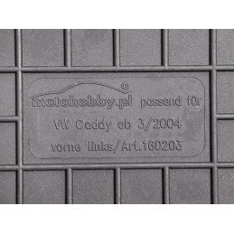 Volkswagen Caddy III type 2K 2003- Guminiai kilimėliai MOTOHOBBY FRONT 160203/2