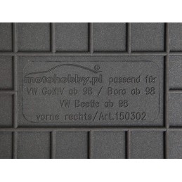 Volkswagen Golf IV 1997-2006 Guminiai kilimėliai MOTOHOBBY priekiniai 150302/2