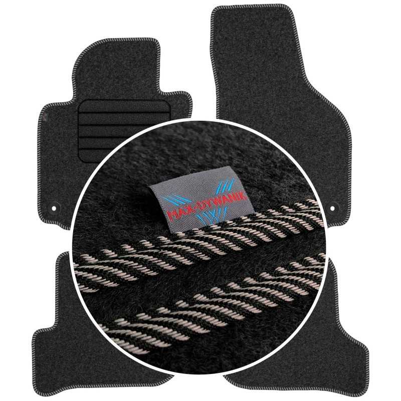 Volkswagen Golf VI 2008-2013 Veliūriniai kilimėliai MAX-DYWANIK