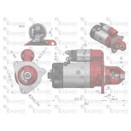 Starteris r10a 300851er ex151000 24v 4 8 kw bizo
