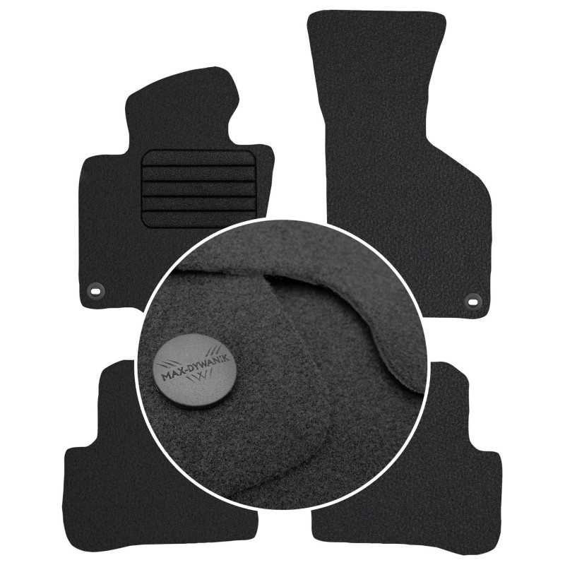 Volkswagen Passat B6 2005-2010 Veliūriniai kilimėliai MAX-DYWANIK