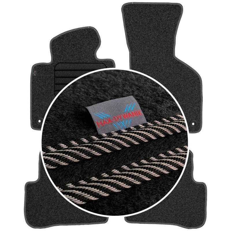 Volkswagen Passat B7 2010-2014 Veliūriniai kilimėliai MAX-DYWANIK