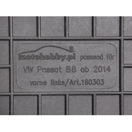 Volkswagen Passat B8 2014- MOTOHOBBY priekiniai guminiai kilimėliai 160303/2