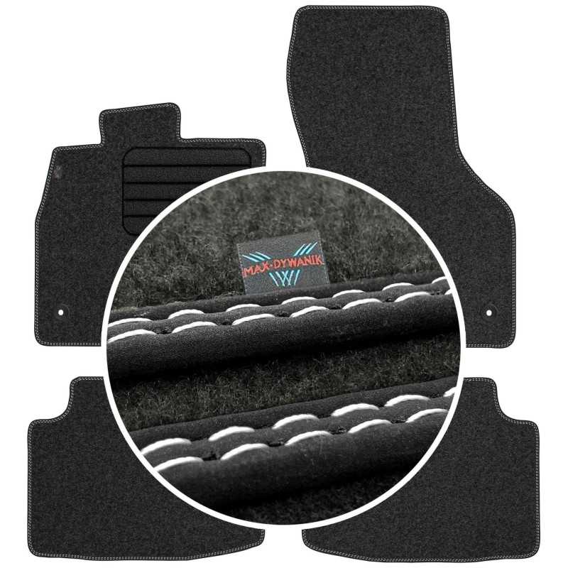 Volkswagen Passat B8 2014- Veliūriniai kilimėliai MAX-DYWANIK