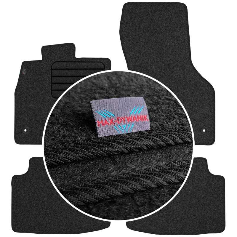 Volkswagen Passat B8 2014- Veliūriniai kilimėliai MAX-DYWANIK