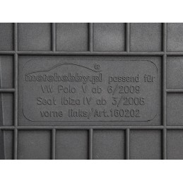 Volkswagen Polo V 2009-2017 Guminiai kilimėliai MOTOHOBBY 160202