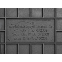 Volkswagen Polo V 2009-2017 Guminiai kilimėliai MOTOHOBBY FRONT 160202/2