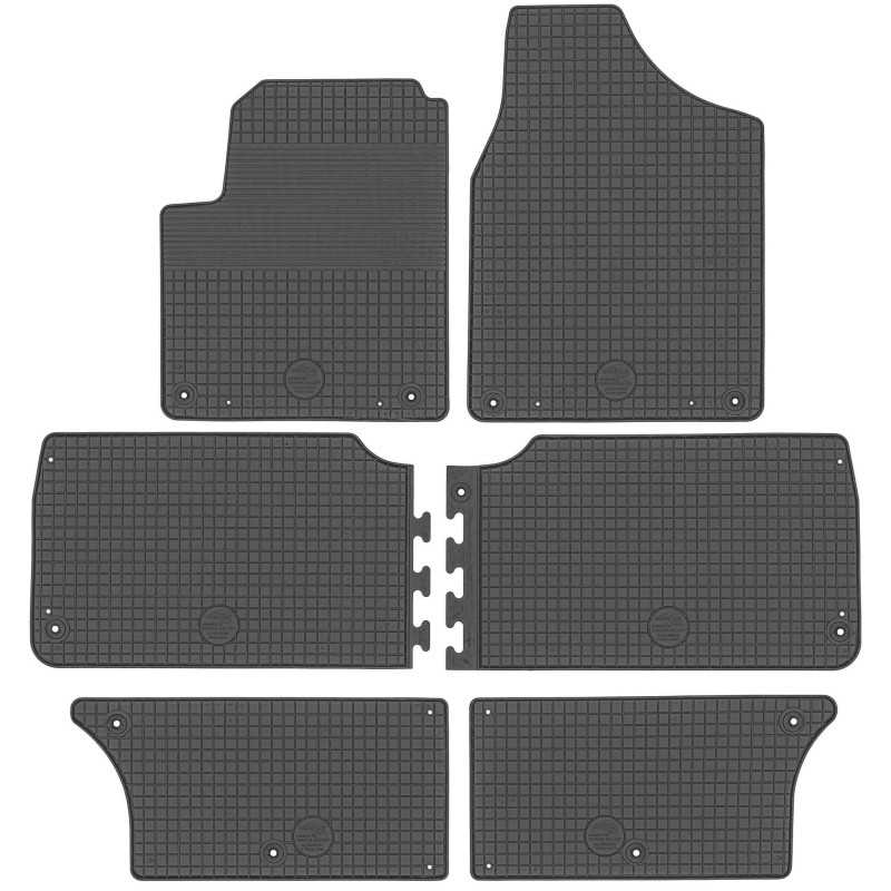 Volkswagen Sharan I 7 vietų 1995-2010 Guminiai kilimėliai DOMA 215356