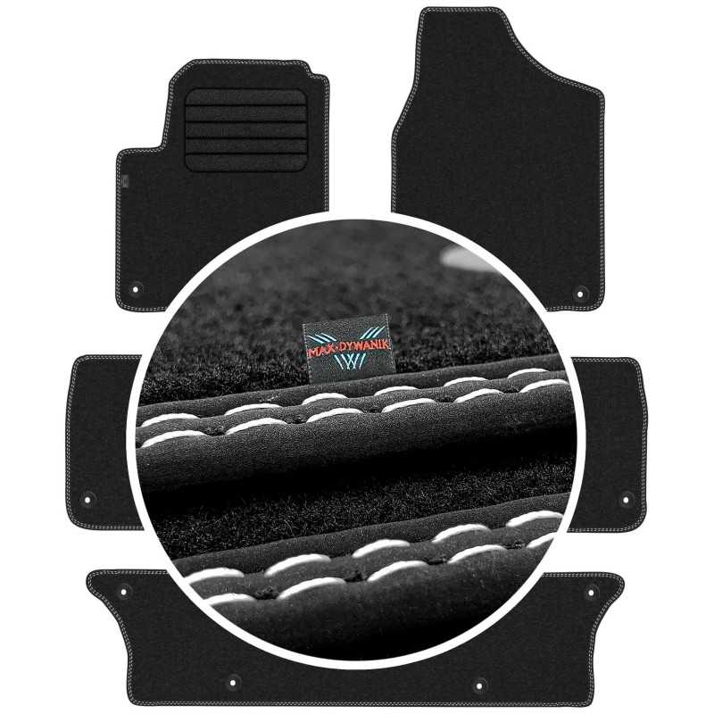 Volkswagen Sharan I 7 vietų 1998-2010 Veliūriniai kilimėliai MAX-DYWANIK