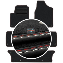 Volkswagen Sharan I 7 vietų 1998-2010 Veliūriniai kilimėliai MAX-DYWANIK