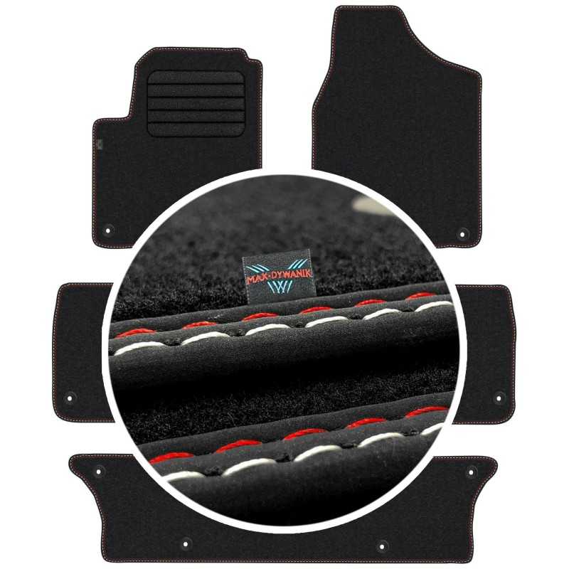 Volkswagen Sharan I 7 vietų 1998-2010 Veliūriniai kilimėliai MAX-DYWANIK