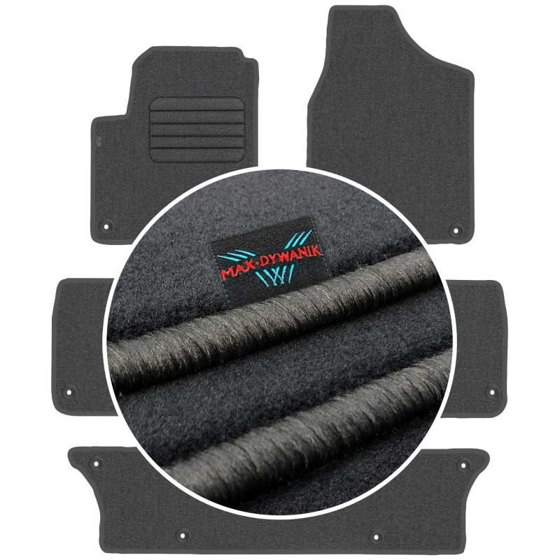 Volkswagen Sharan I 7 vietų 1998-2010 Veliūriniai kilimėliai MAX-DYWANIK