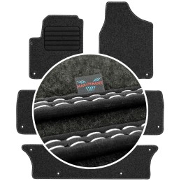 Volkswagen Sharan I 7 vietų 1998-2010 Veliūriniai kilimėliai MAX-DYWANIK