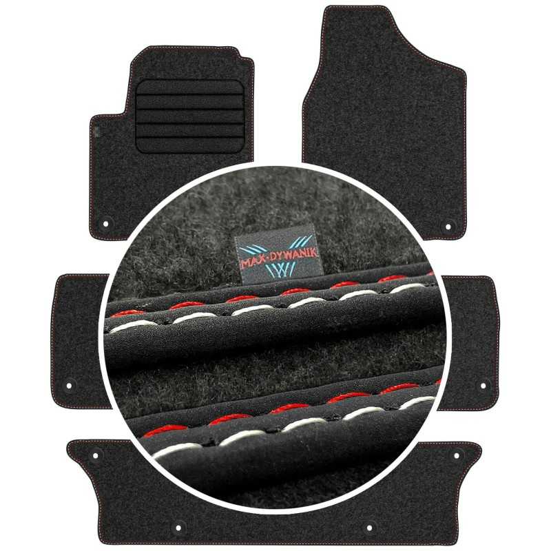 Volkswagen Sharan I 7 vietų 1998-2010 Veliūriniai kilimėliai MAX-DYWANIK