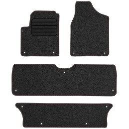 Volkswagen Sharan I 7 vietų 1998-2010 Veliūriniai kilimėliai MAX-DYWANIK