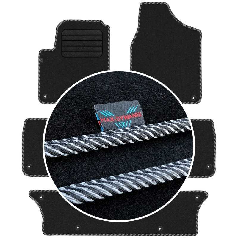 Volkswagen Sharan I 7 vietų 1998-2010 Veliūriniai kilimėliai MAX-DYWANIK