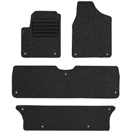 Volkswagen Sharan I 7 vietų 1998-2010 Veliūriniai kilimėliai MAX-DYWANIK