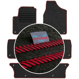 Volkswagen Sharan I 7 vietų 1998-2010 Veliūriniai kilimėliai MAX-DYWANIK