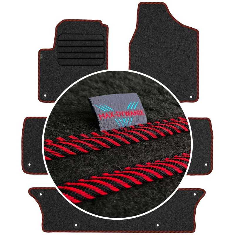 Volkswagen Sharan I 7 vietų 1998-2010 Veliūriniai kilimėliai MAX-DYWANIK