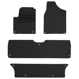 Volkswagen Sharan I 7 vietų 1998-2010 Veliūriniai kilimėliai MAX-DYWANIK