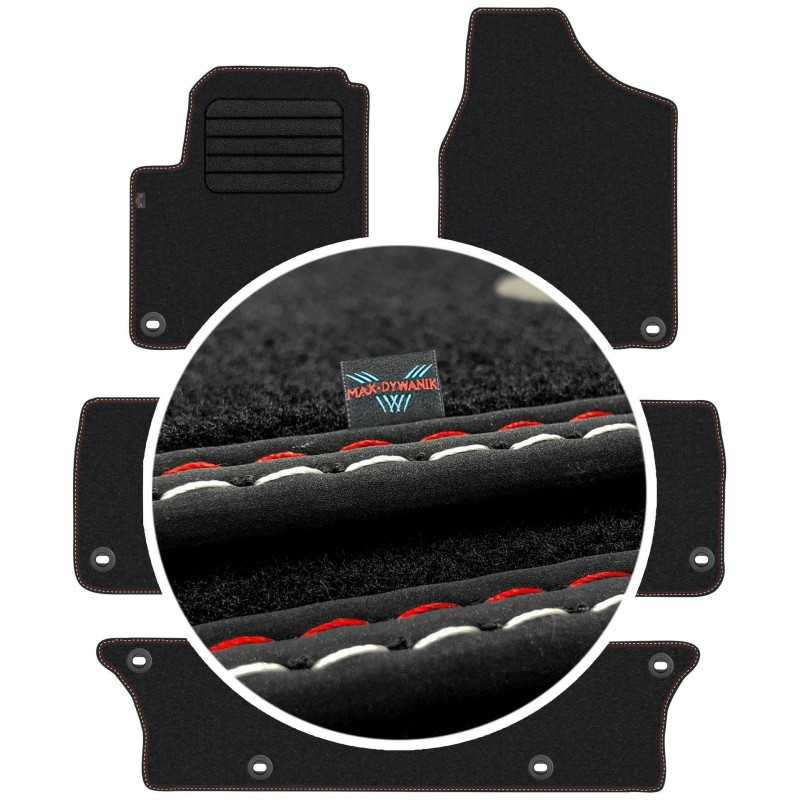 Volkswagen Sharan I 7 vietų 1998-2010 Veliūriniai kilimėliai MAX-DYWANIK