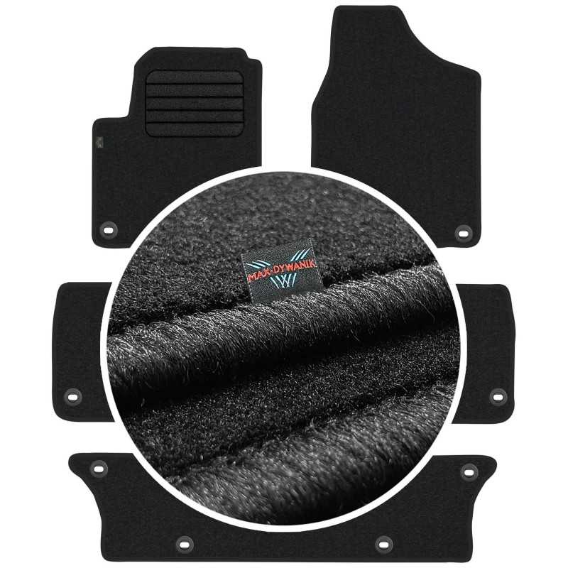 Volkswagen Sharan I 7 vietų 1998-2010 Veliūriniai kilimėliai MAX-DYWANIK