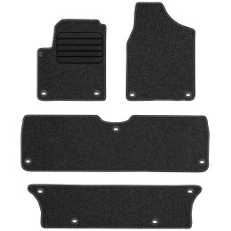 Volkswagen Sharan I 7 vietų 1998-2010 Veliūriniai kilimėliai MAX-DYWANIK