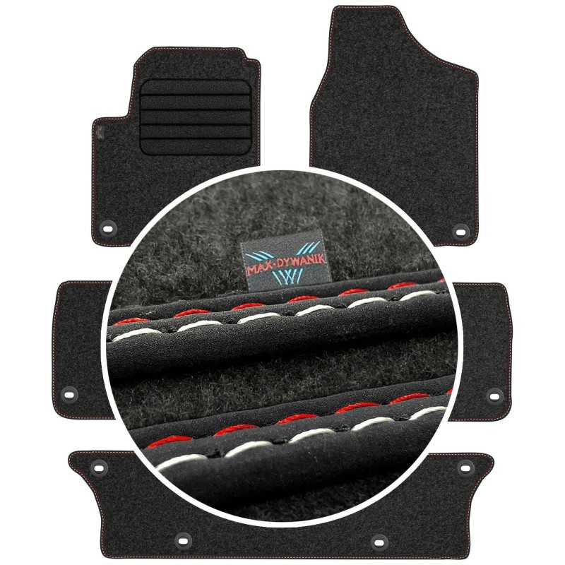 Volkswagen Sharan I 7 vietų 1998-2010 Veliūriniai kilimėliai MAX-DYWANIK