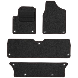 Volkswagen Sharan I 7 vietų 1998-2010 Veliūriniai kilimėliai MAX-DYWANIK