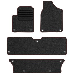 Volkswagen Sharan I 7 vietų 1998-2010 Veliūriniai kilimėliai MAX-DYWANIK