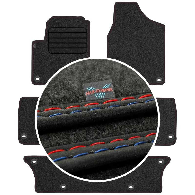 Volkswagen Sharan I 7 vietų 1998-2010 Veliūriniai kilimėliai MAX-DYWANIK