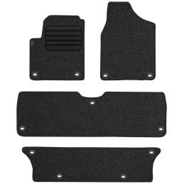 Volkswagen Sharan I 7 vietų 1998-2010 Veliūriniai kilimėliai MAX-DYWANIK