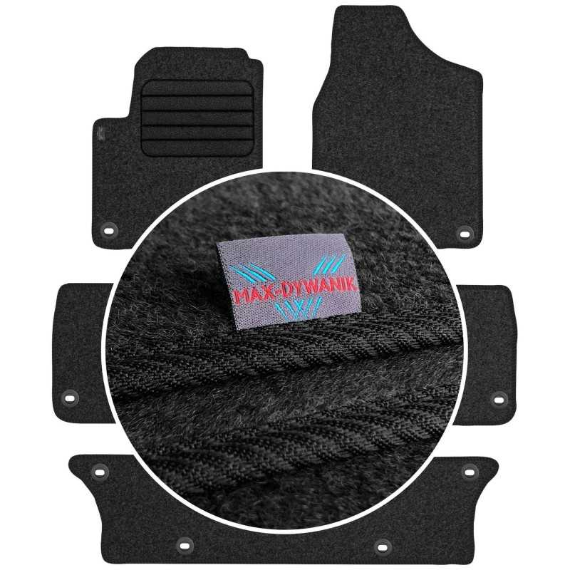 Volkswagen Sharan I 7 vietų 1998-2010 Veliūriniai kilimėliai MAX-DYWANIK