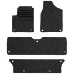 Volkswagen Sharan I 7 vietų 1998-2010 Veliūriniai kilimėliai MAX-DYWANIK