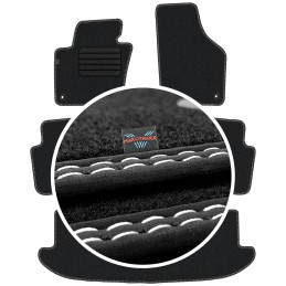 Volkswagen Sharan II 7 vietos 2010- Veliūriniai kilimėliai MAX-DYWANIK