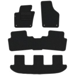 Volkswagen Sharan II 7 vietos 2010- Veliūriniai kilimėliai MAX-DYWANIK