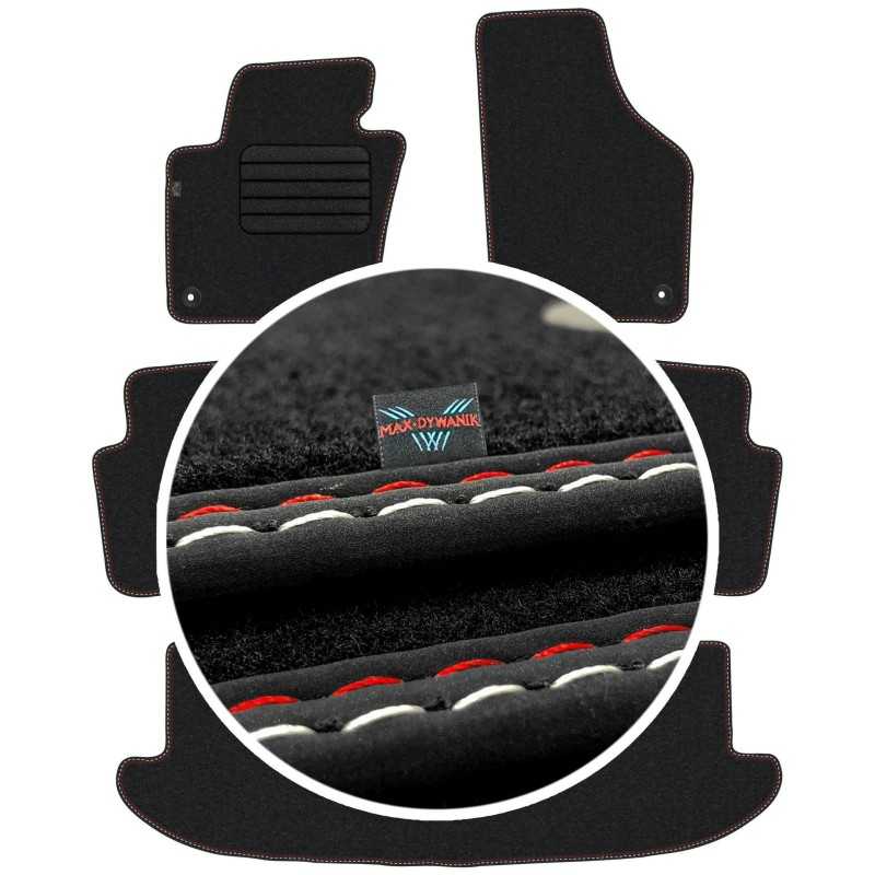 Volkswagen Sharan II 7 vietos 2010- Veliūriniai kilimėliai MAX-DYWANIK