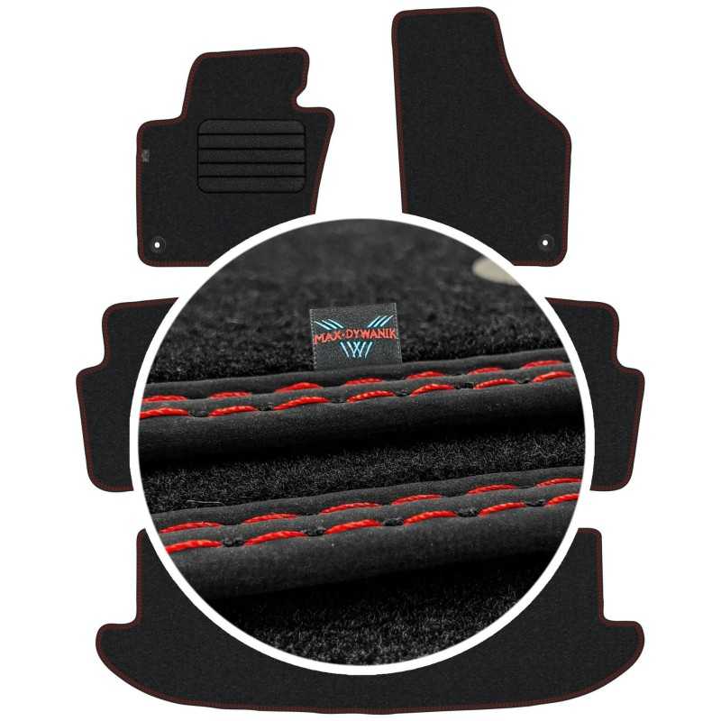 Volkswagen Sharan II 7 vietos 2010- Veliūriniai kilimėliai MAX-DYWANIK