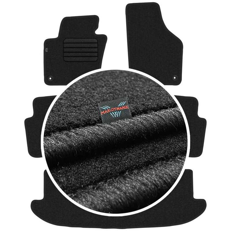 Volkswagen Sharan II 7 vietos 2010- Veliūriniai kilimėliai MAX-DYWANIK