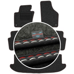 Volkswagen Sharan II 7 vietos 2010- Veliūriniai kilimėliai MAX-DYWANIK