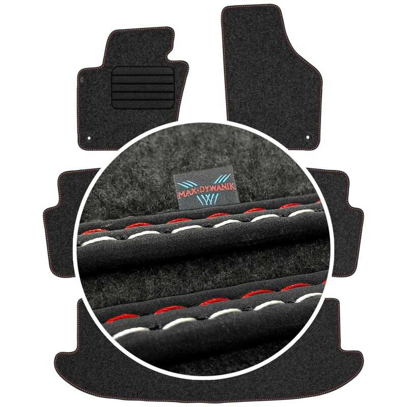 Volkswagen Sharan II 7 vietos 2010- Veliūriniai kilimėliai MAX-DYWANIK