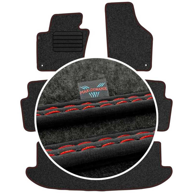 Volkswagen Sharan II 7 vietos 2010- Veliūriniai kilimėliai MAX-DYWANIK