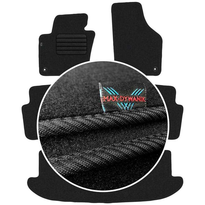 Volkswagen Sharan II 7 vietos 2010- Veliūriniai kilimėliai MAX-DYWANIK