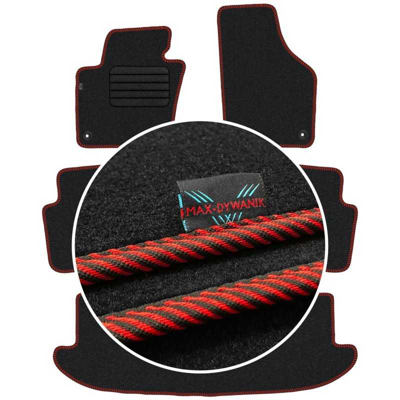 Volkswagen Sharan II 7 vietos 2010- Veliūriniai kilimėliai MAX-DYWANIK