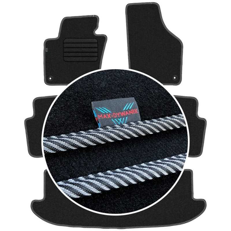 Volkswagen Sharan II 7 vietos 2010- Veliūriniai kilimėliai MAX-DYWANIK