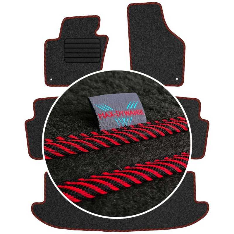 Volkswagen Sharan II 7 vietos 2010- Veliūriniai kilimėliai MAX-DYWANIK