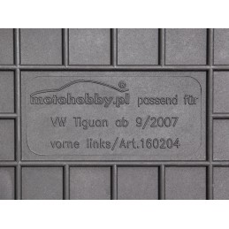 Volkswagen Tiguan 2007-2015m. Guminiai kilimėliai MOTOHOBBY FRONT 160204/2