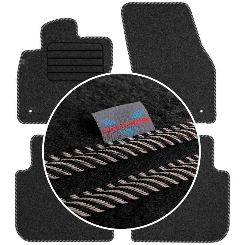 Volkswagen Tiguan Allspace 2018- Veliūriniai kilimėliai MAX-DYWANIK