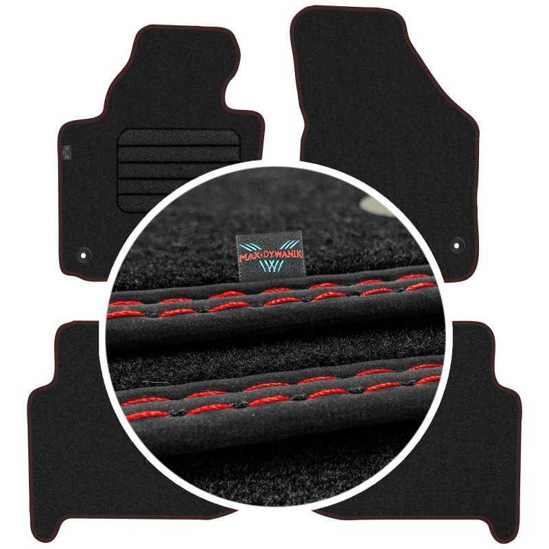 Volkswagen Touran I 5os 2003-2010 Veliūriniai kilimėliai MAX-DYWANIK